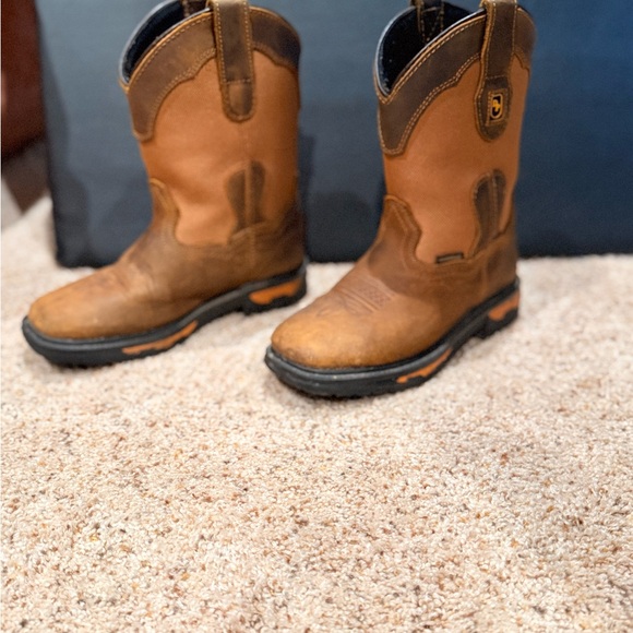 Boys Dan Post Brown Leather Boots - Picture 1 of 6